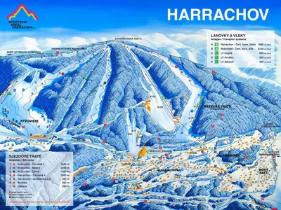 Pistenplan Sportareal Harrachov