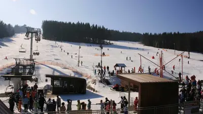 Talstation im Skigebiet Zadov - Churánov