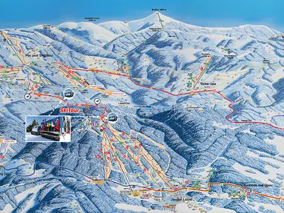 Pistenplan Ski Pec - Petzer