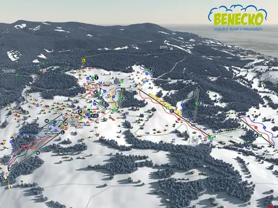 Pistenplan Benecko
