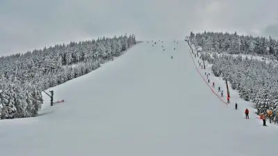 Schlepplift im Skigebiet Snezník Dolní Morava