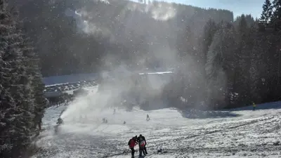 Panorama im Skigebiet Bila
