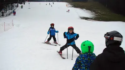 Leichte Pisten im Skigebiet Bila