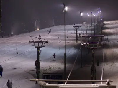 Abendskifahren in Mlade Buky © Skiareal Mlade Buky