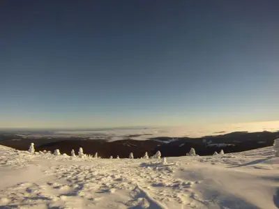Aussicht vom höchsten Berg des Altvatergebirges, dem Praded © Horský hotel FIGURA