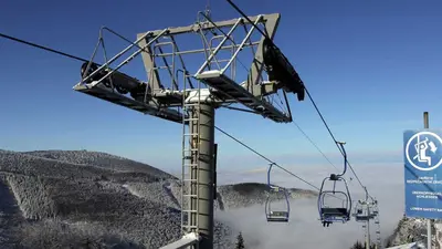 Seilbahn im Skigebiet Pustevny