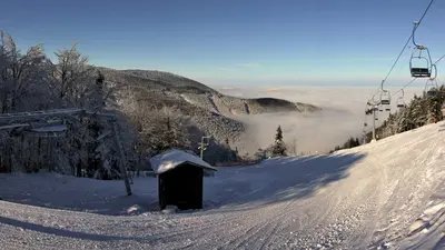 Panorama im Skigebiet Pustevny