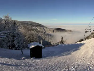 Panorama im Skigebiet Pustevny © PUSTEVNY,s.r.o.