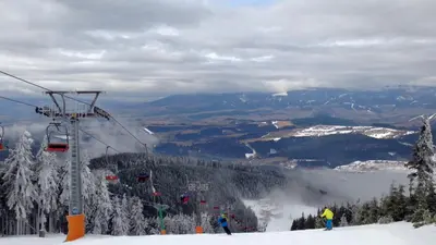 Piste im Skiareal Bonera-Ramzova