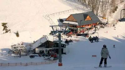 Talstation des Skiareals Aldrov