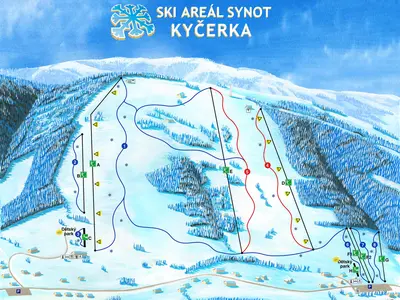 Pistenplan Ski Areal Synot - Kycerka