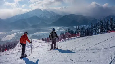 Pisten im Skigebiet Gubalowka in Zakopane