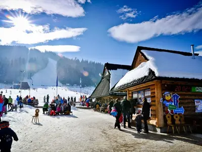 Panorama im Skigebiet Nosal in Zakopane © Nosal Centrum Szkolen Narciarskich