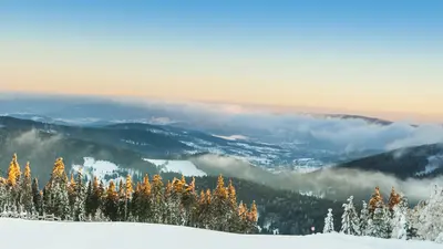 Panorama aus dem Skiresort Czarna Gòra