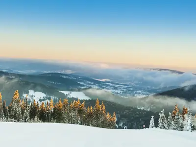 Panorama aus dem Skiresort Czarna Gòra © Skiresort Czarna Góra