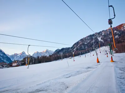 Schlepplift im Skigebiet Kranjska Gora © Jošt Gantar / slovenia.info