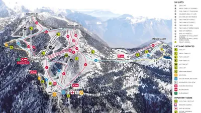 Pistenplan Cerklje-Krvavec