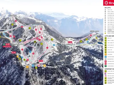 Pistenplan Cerklje-Krvavec