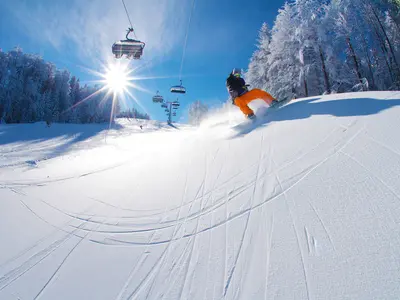 Boarding in Maribor Pohorje © Aljaž Sedovšek / slovenia.info