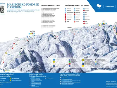 Pistenplan Maribor Pohorje
