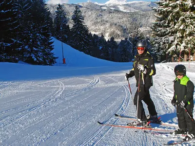 Skispaß im Skigebiet Bled - Straža © Infrastruktura Bled d.o.o.