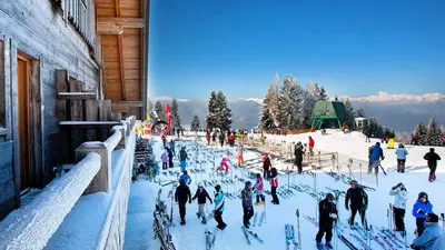 Hütte im Skigebiet Cerkno