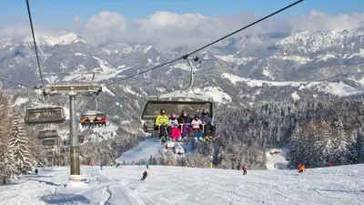 Sessellift im Skigebiet Cerkno