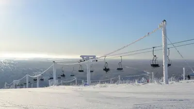 Sessellift im Skigebiet Saariselkä