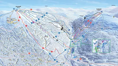 Pistenplan Saariselkä Ski Resort
