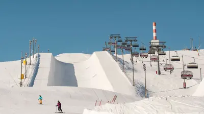 Blick auf die Superpipe