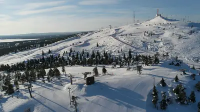 Blick auf die Pisten