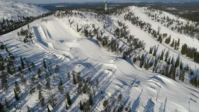Ruka Park im Skigebiet Ruka-Kuusamo