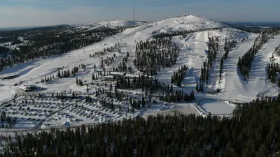 Ruka West im Skigebiet Ruka-Kuusamo