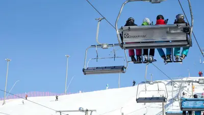 Sessellift im Skigebiet Himos