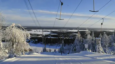 Piste im Skigebiet Tahko