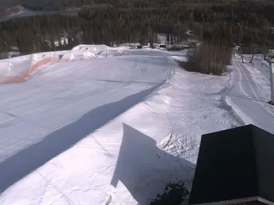 Blick auf die Pisten im Skigebiet Sappee © Sappeen Matkailukeskus