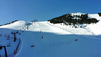 Blick auf die Pisten 