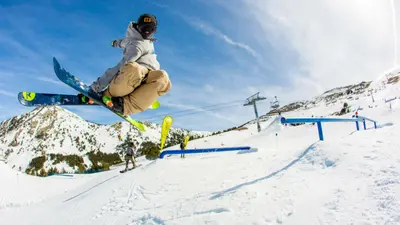 Snowboarden in Cerler