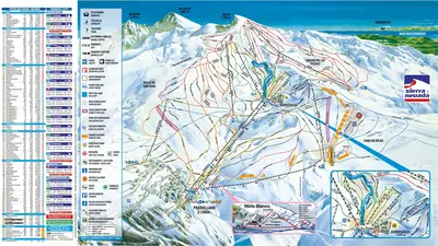 Pistenplan Sierra Nevada