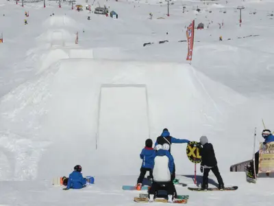 Der Snowpark Superparque Sulayr in Sierra Nevada © Sierra Nevada