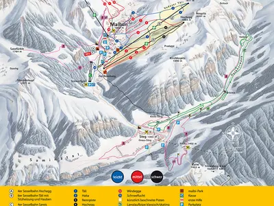 Pistenplan Malbun