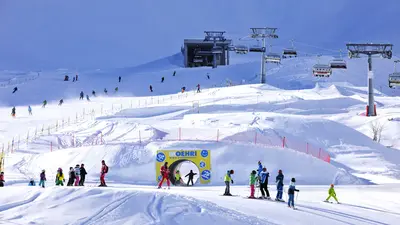 Skifahren im Skigebiet Malbun