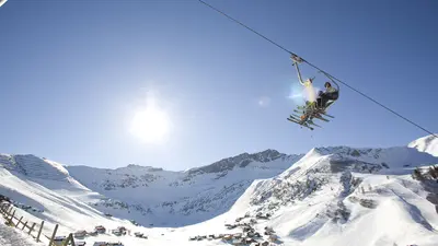 Sessellift im Skigebiet Malbun