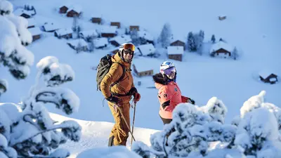 Tina Weirather und Marco Büchel in Malbun