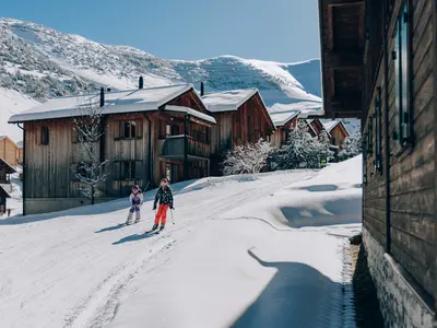 Skipiste durch den Ort © Liechtenstein Marketing / Christoph Schoech Photography