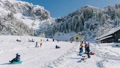 Rodelbahn im Skigebiet Malbun