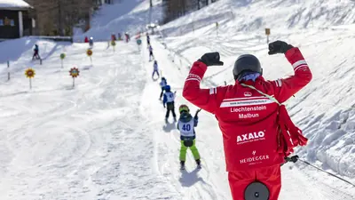 Schlepplift im Skigebiet Malbun