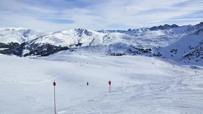 Blick auf die Pisten in Grandvalira