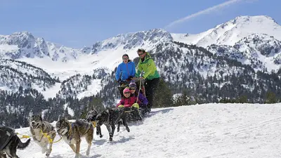 Hundeschlittenfahrt in Grandvalira