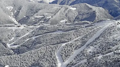Blick auf die Pisten in Pal
